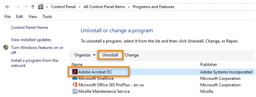 Fix the Adobe Acrobat Reader