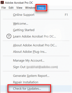 Update Adobe Reader